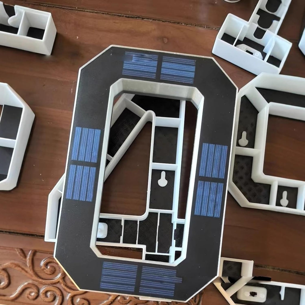 Solar LED House Numbers & Letters, 9 Inch Lighted House Numbers for Outside UK