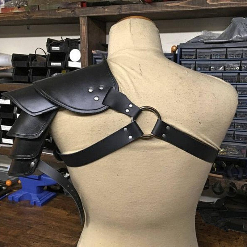 Medieval Single Shoulder Armor Gladiator Battle Knight Pauldrons Costume New