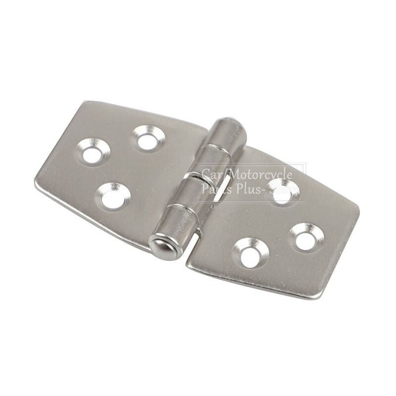 2 x Door Hinge 76 x 38mm, 6 Hole Stainless Steel Horsebox Yacht Boat Marine