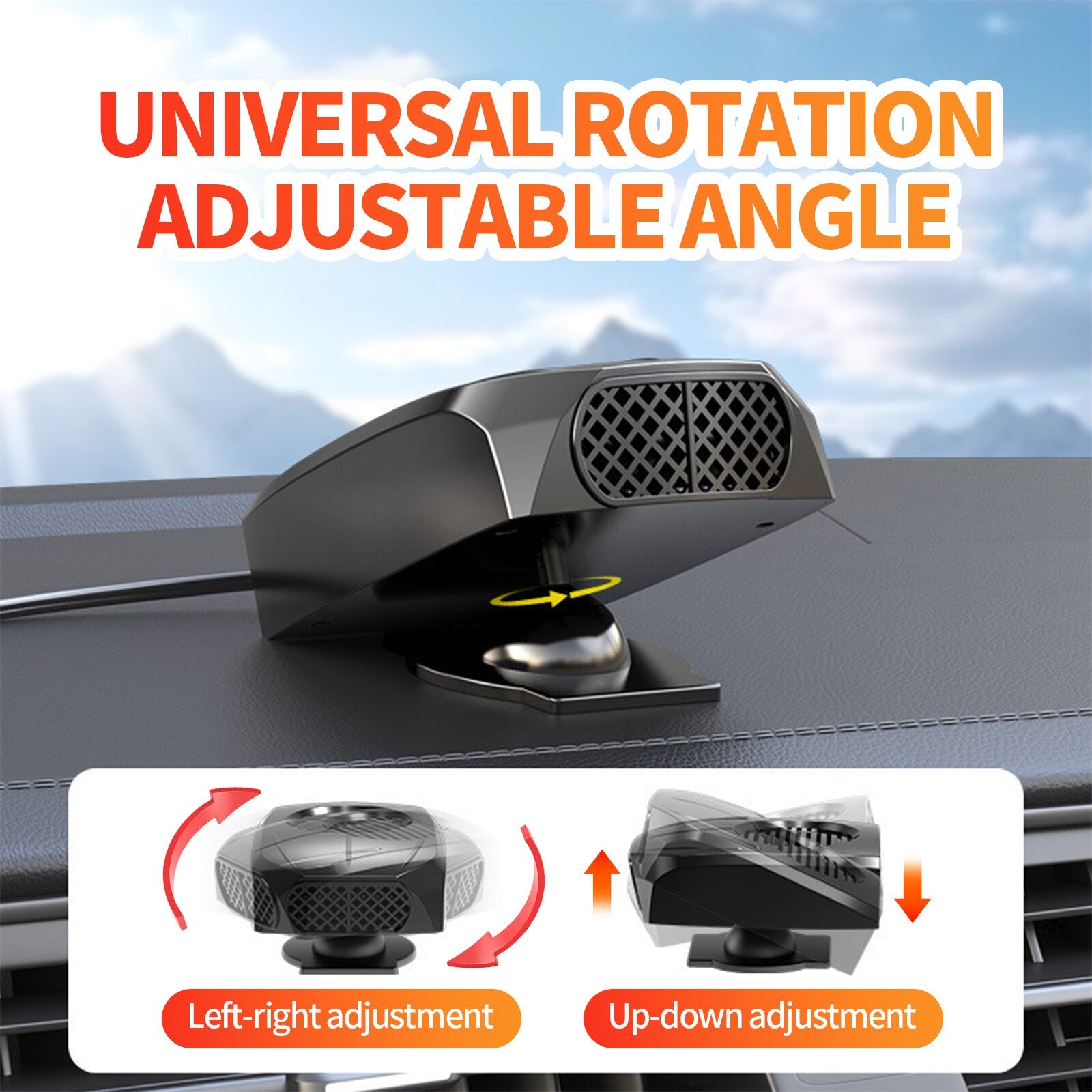 150W Car Heater 12V Windshield Heating Fan Defogger Defroster Demister Portable