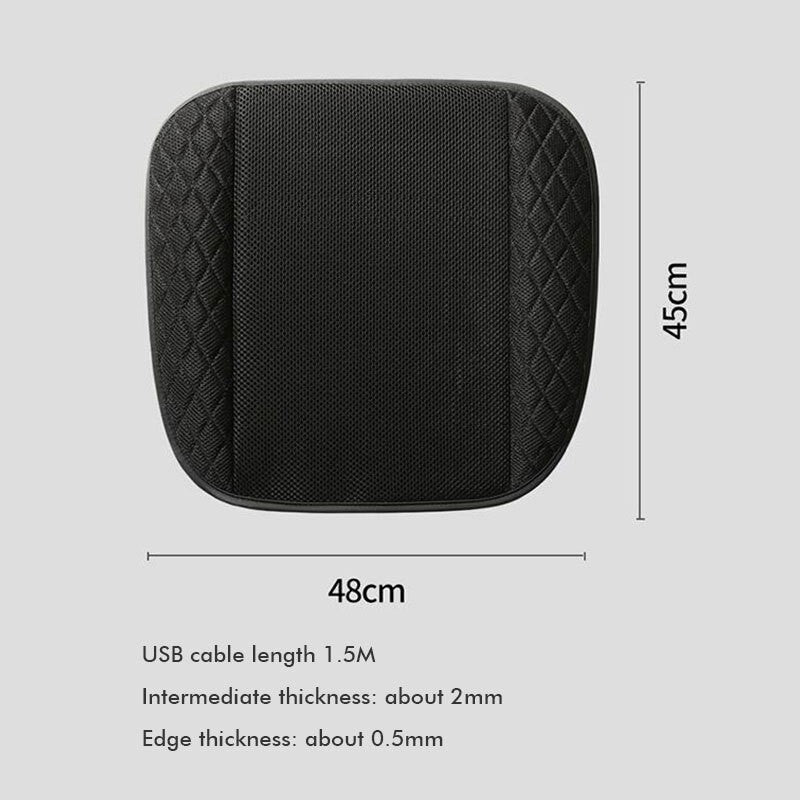 Car Auto USB Fan Cooling Air Cushion Summer Ventilation Pad Mat Office Seat Mat