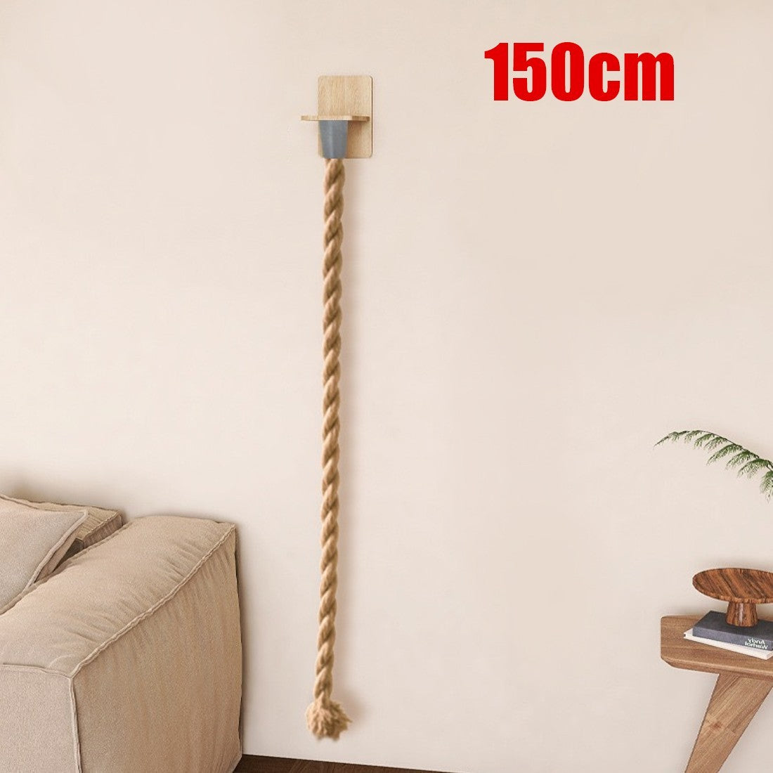 1.5-meter wall-mounted cat scratching rope cat climbing post platform