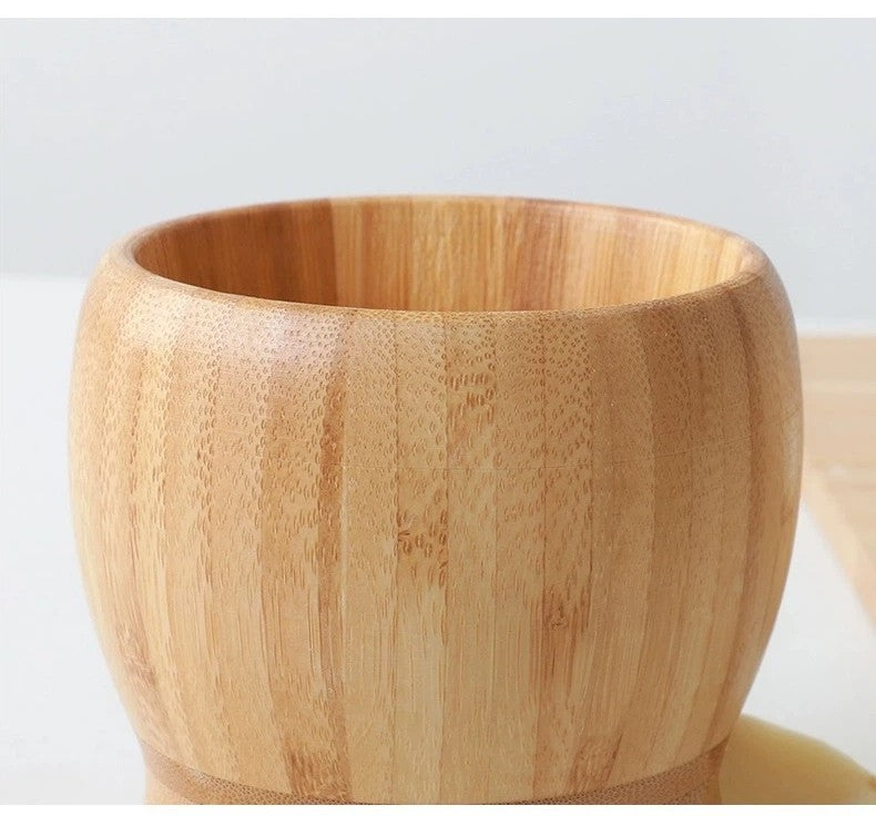 UK WOODEN PESTLE MORTAR SETS NATURAL HERB SPICE CHUTNEY GRINDER CRUSHER GRINDING