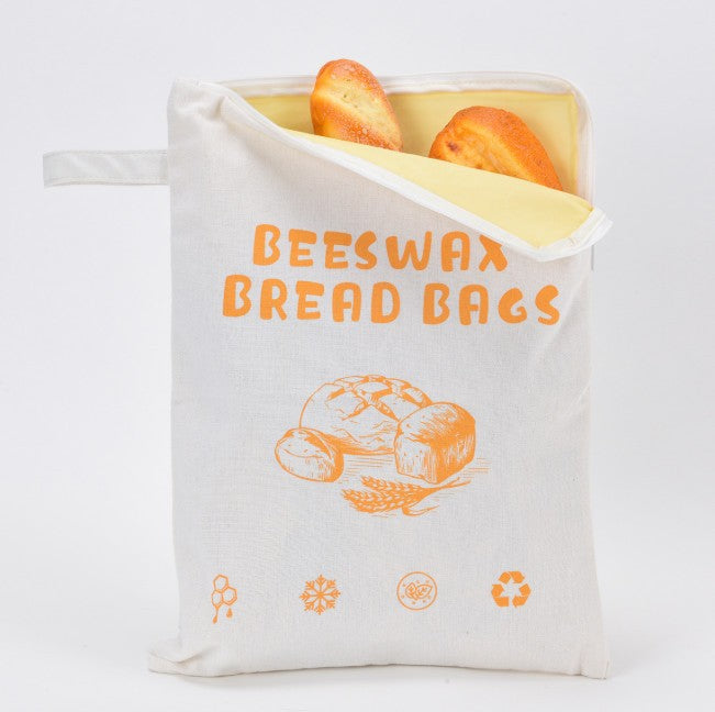 Loafguard Beeswax Bread Bag,Beeswax Bread Bags with Natural Bees Wax,Reusable