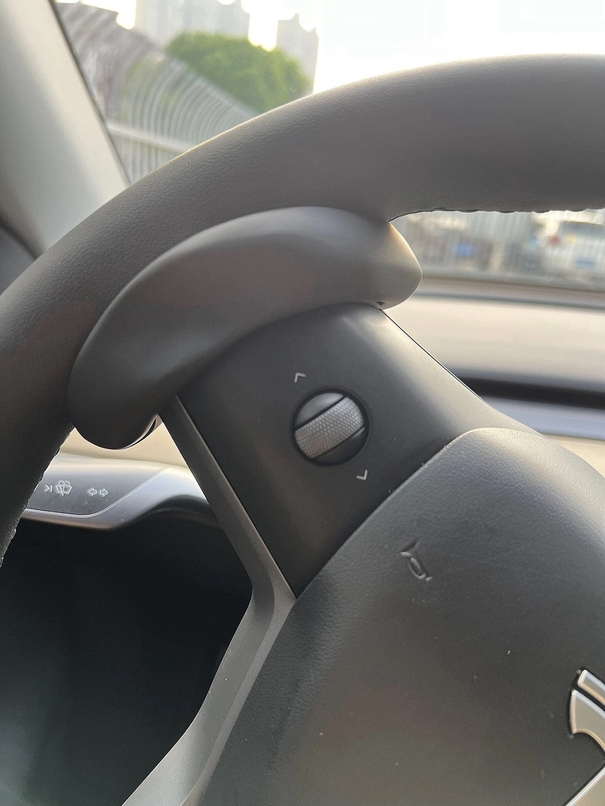 Autopilot Assisted Steering Wheel Booster Counterweight Ring for Tesla Model 3 Y
