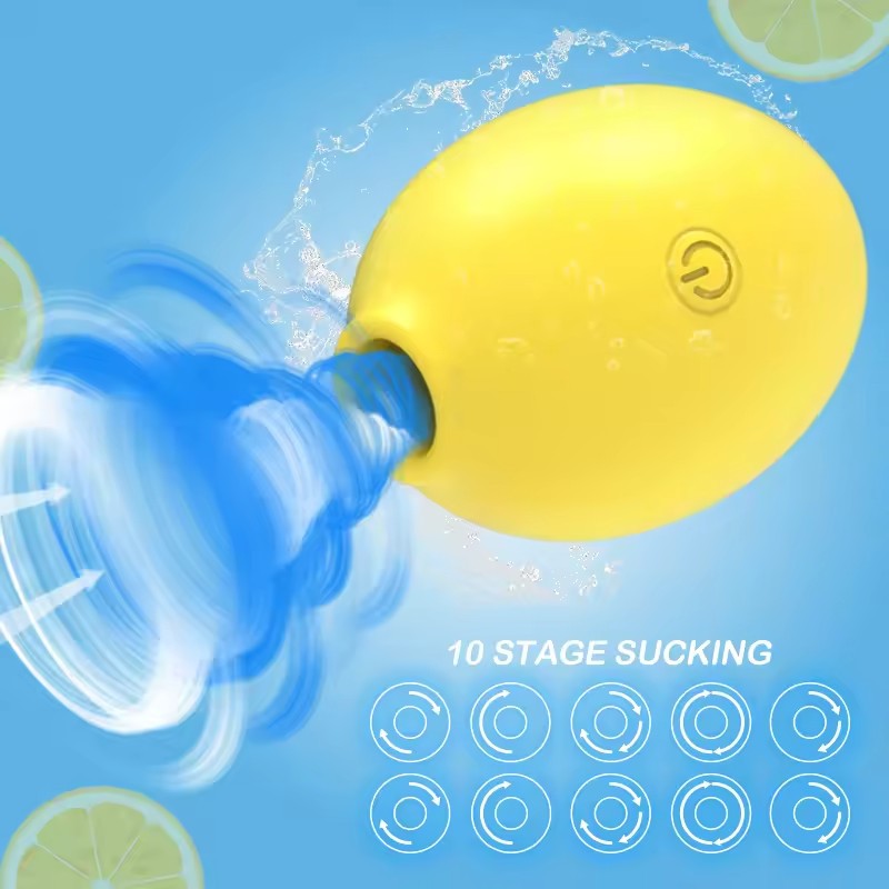 Lemon Suck Toy – Vacuum Clitoris Stimulator & Vibrator for Women w/ Lubricant