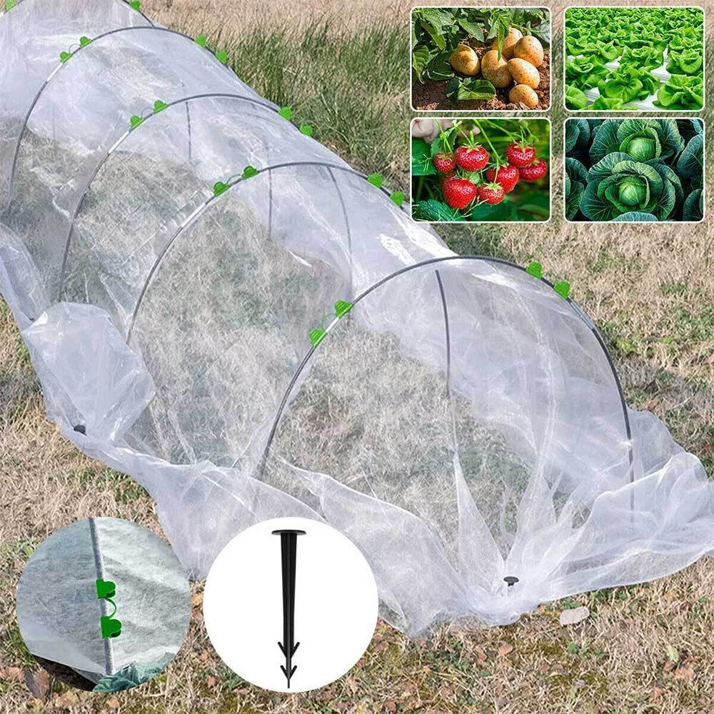 90PCS Greenhouse Hoops Plant Grow Tunnel Garden Support Frame for Netting Tunnel
