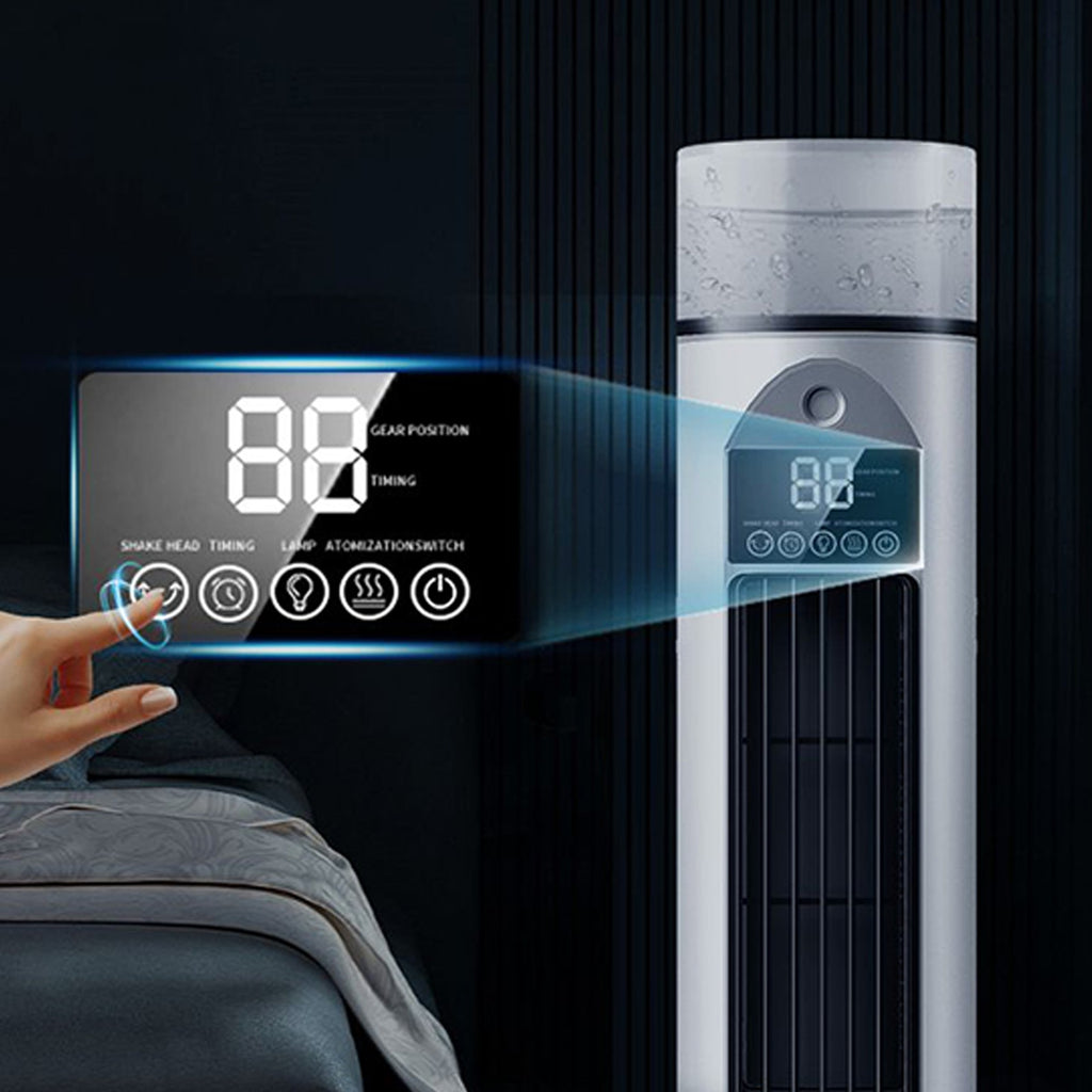 Portable Air Conditioner Tower Fan Standing Bladeless Quiet Cooler 6 Speeds
