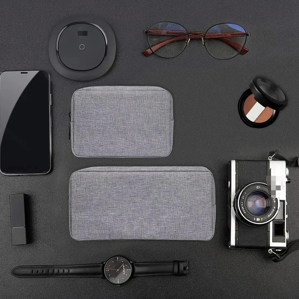 Portable Organizer Case for Headphones Travel Storage Bag Charger USB Cable Bag