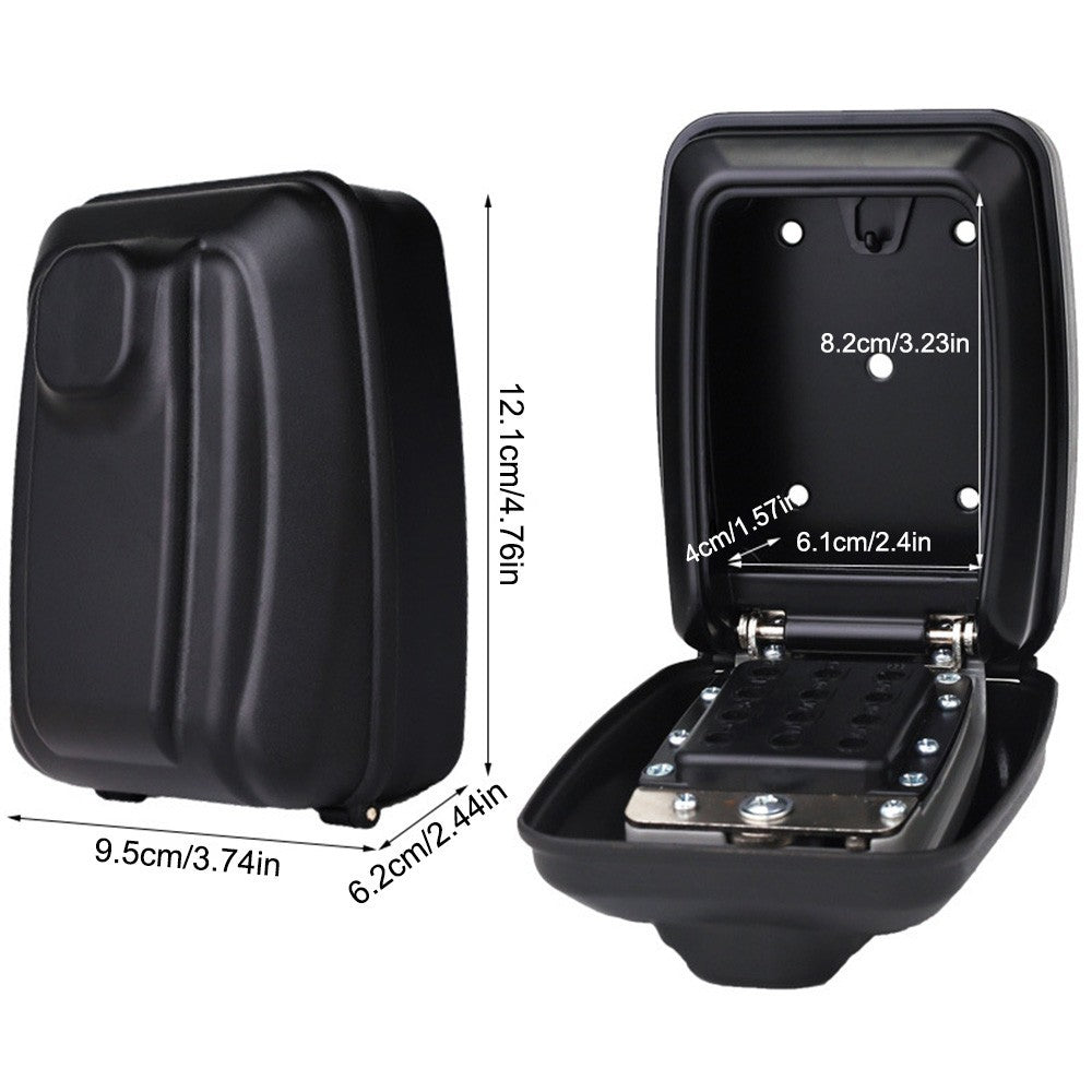 Key Lock Box with Push Button Wall Mounted Spare Key Storage Box Portable Box