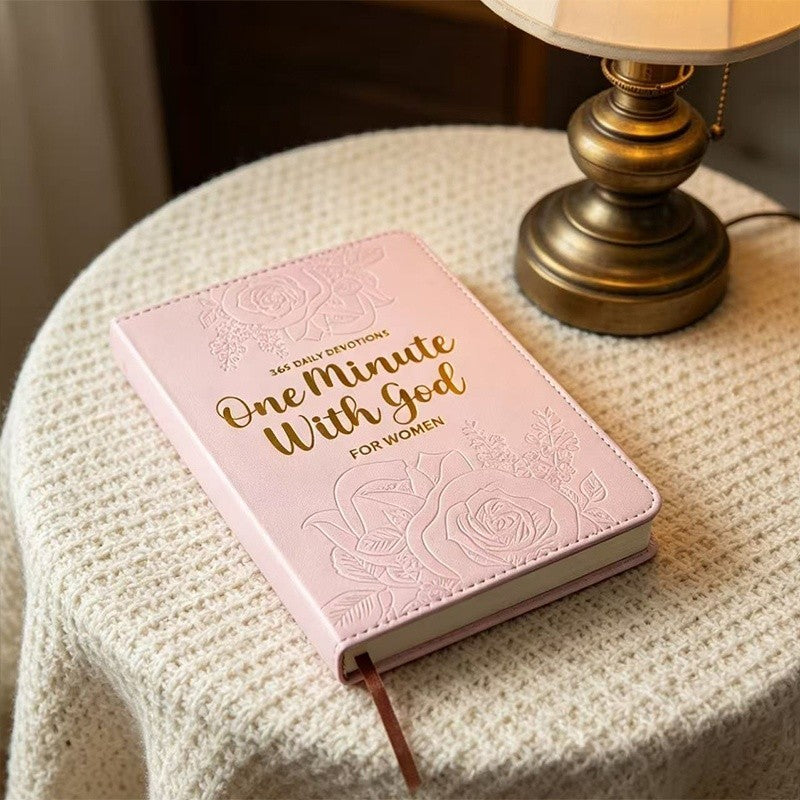 One Minute With God for Women 365 Daily Devotions PU Leather Flexcover Gift Book
