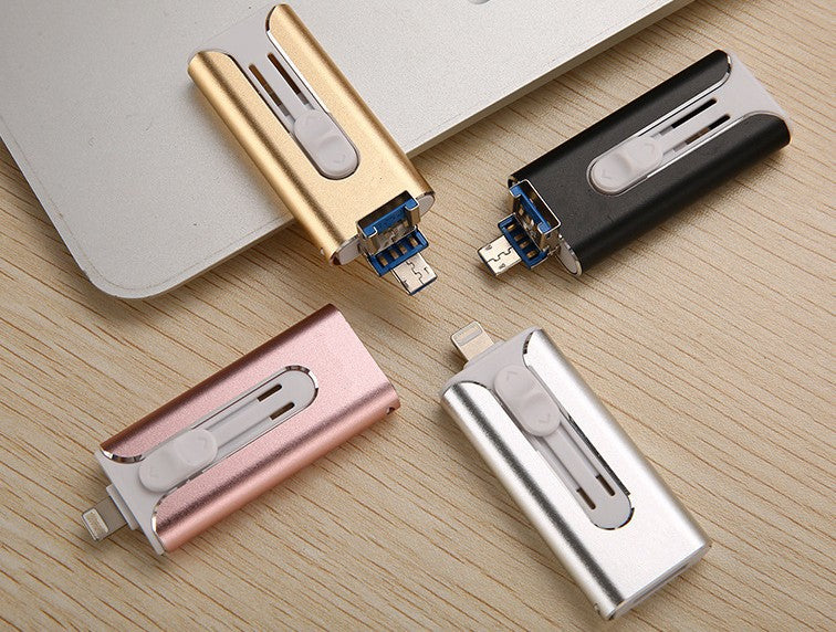 FileNest 4-in-1 USB Flash Drive for iPhone iPad,High Speed Photo Stick External