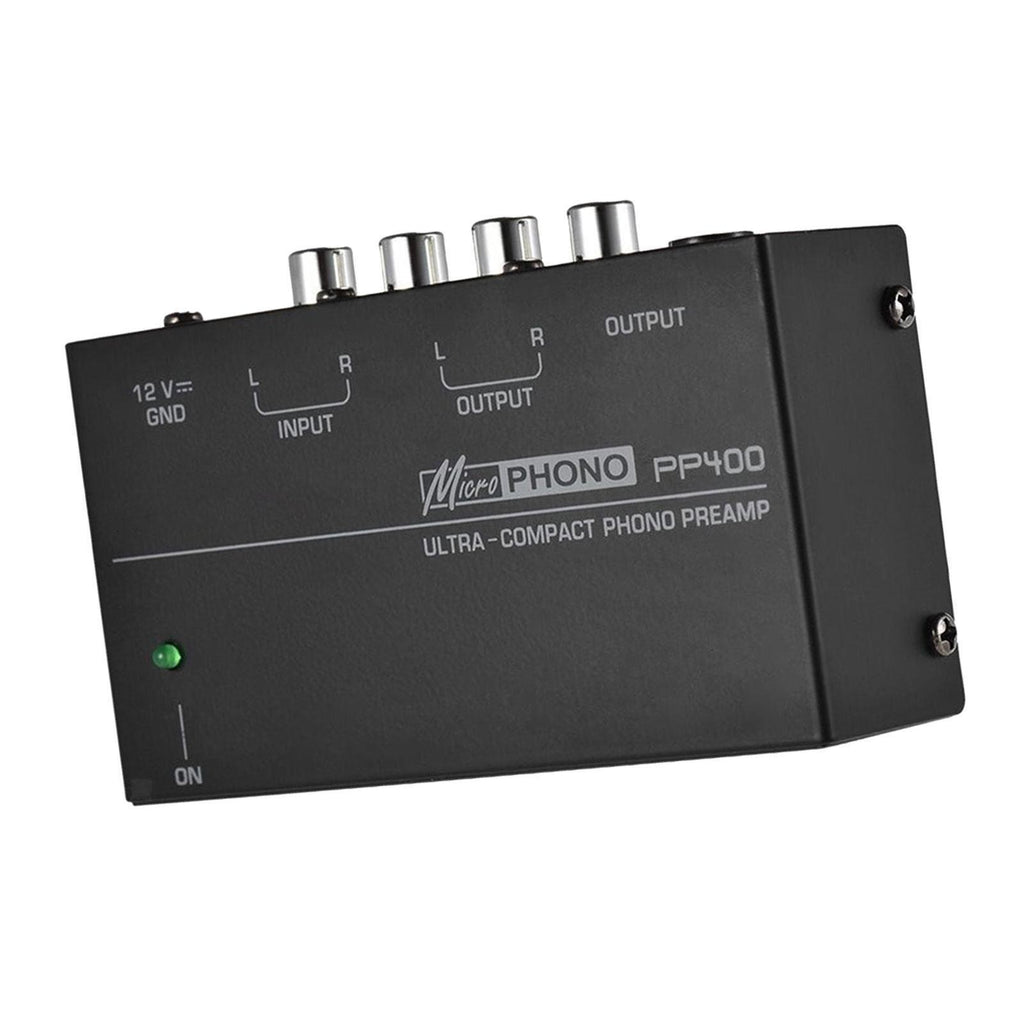 PP400 M/M Phono Preamplifier Turntable Preamp Stereo RCA In Out 12V/1A