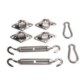 8 PCS Shade Sail Fixing Kit Fittings Hardware for Sunshade