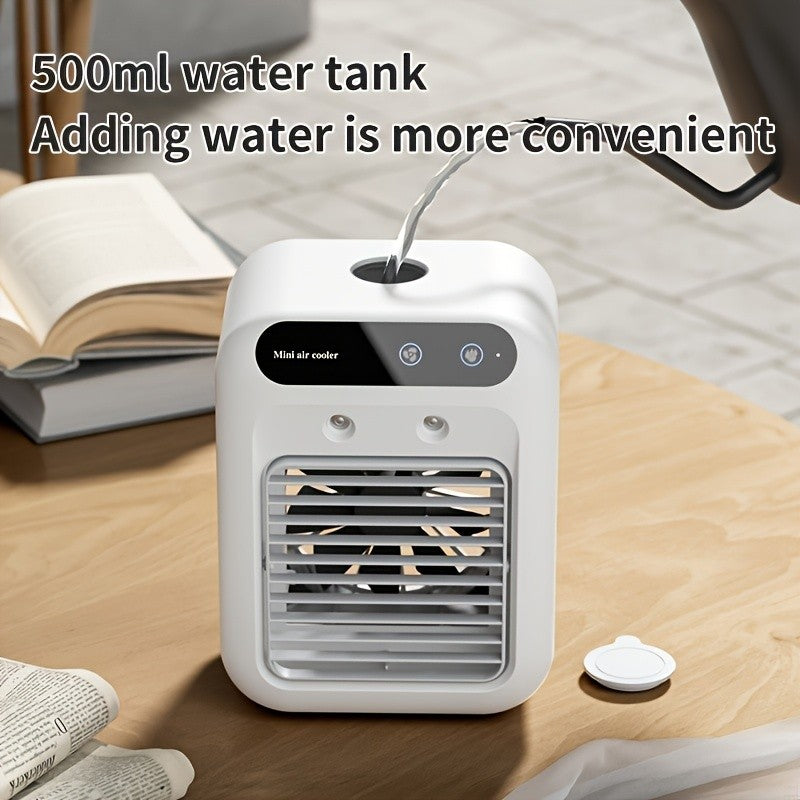 Quiet Mini USB Desk Cooler Fan Rechargeable Portable For Office Dorm Home Travel