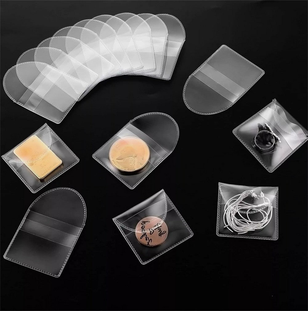25x Single Pocket Coin Sleeves Holders 2inch Coin Flips Plastic Coin Protector
