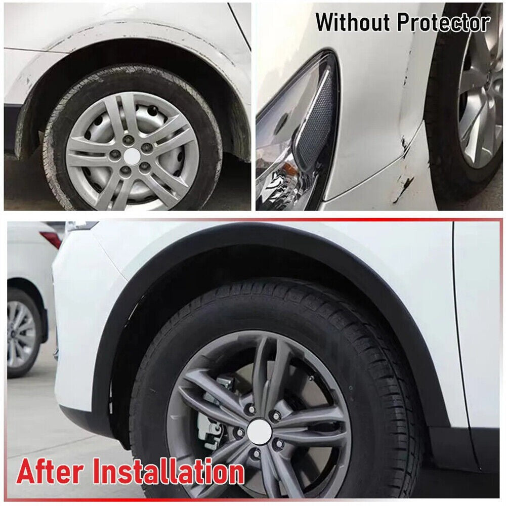 2x 1.5m rubber car wheel arch protection strips fender trim universal