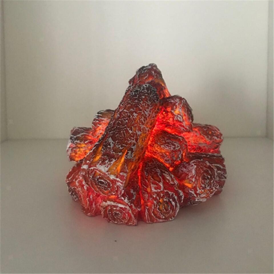 Flameless Fireplace Lamp Realistic LED Flame Effect for Festival Christmas
