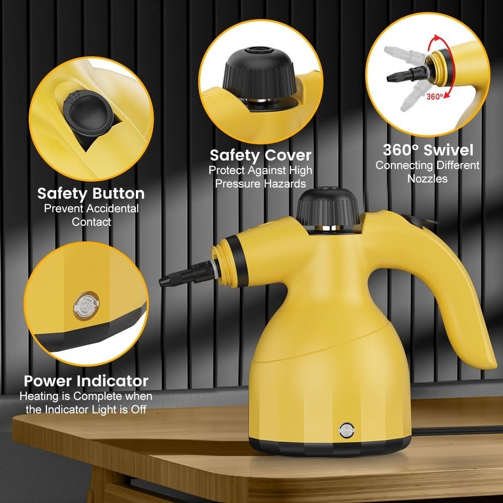 1000W Electric Portable Hand Held Steam Steamer Cleaner & Accessories 2025 New