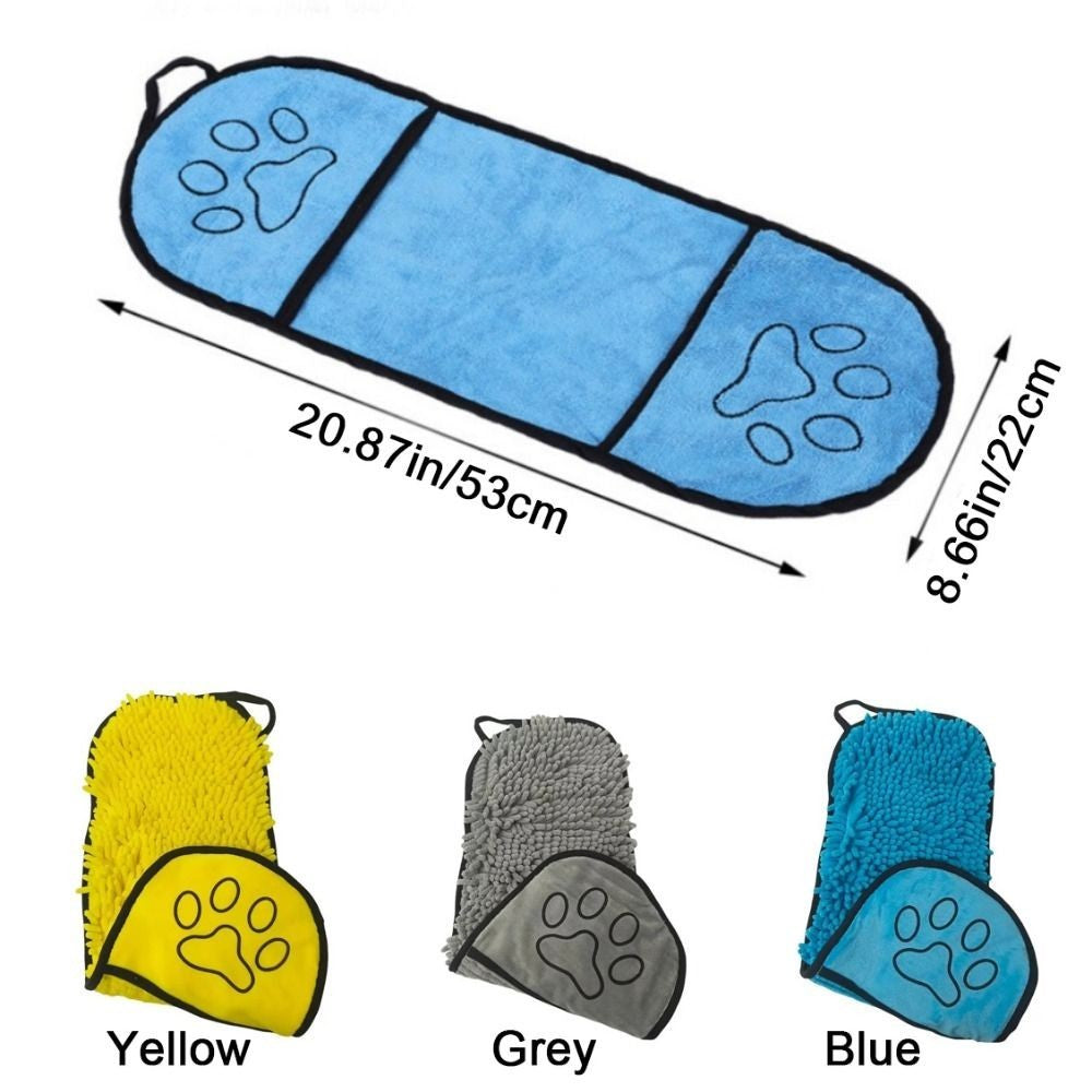 Pet Drying Towel Super Absorbent Water Dog Cat Bath Clean Skin-Friendly﻿ UK