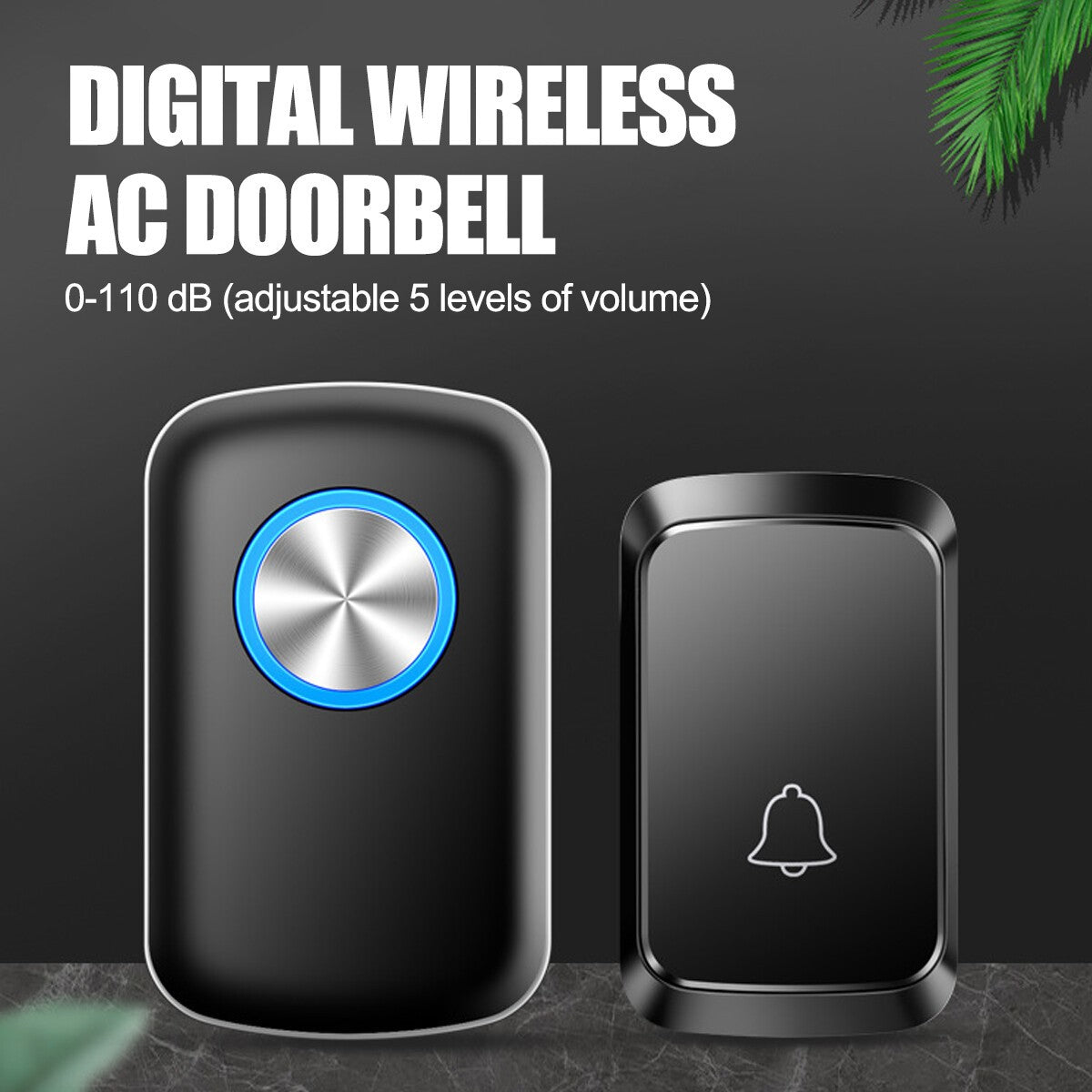 Wireless Door Bells Waterproof 1000ft Long Range Plug in Home Cordless Doorbells