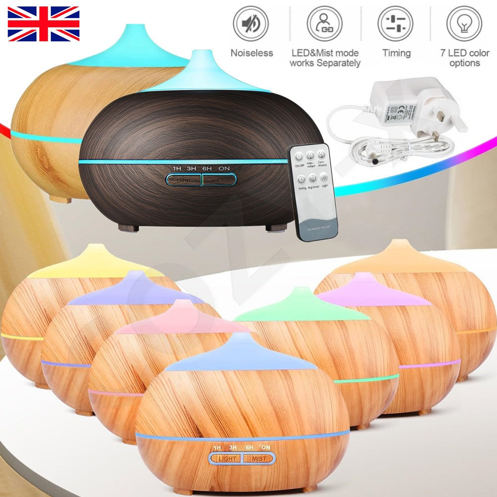 Essential Oil Diffuser Aroma Humidifier LED Ultrasonic Aromatherapy Air Purifier