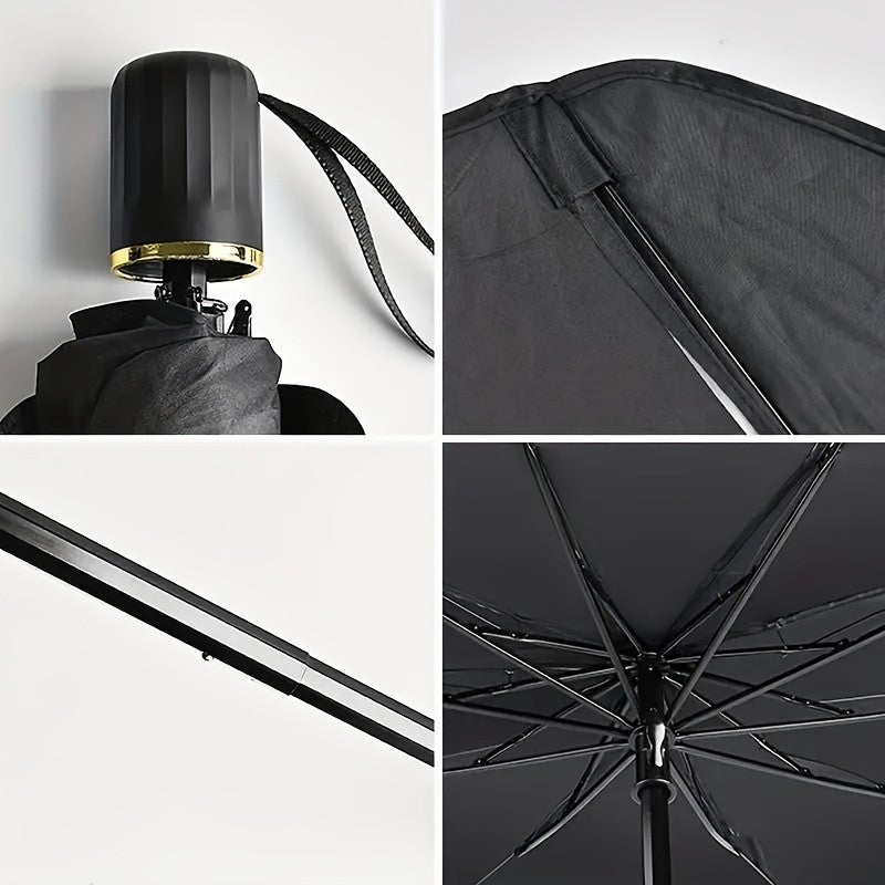 Larger Front Window Sun Shade Visor Cover Foldable Windshield Sunshade Umbrella