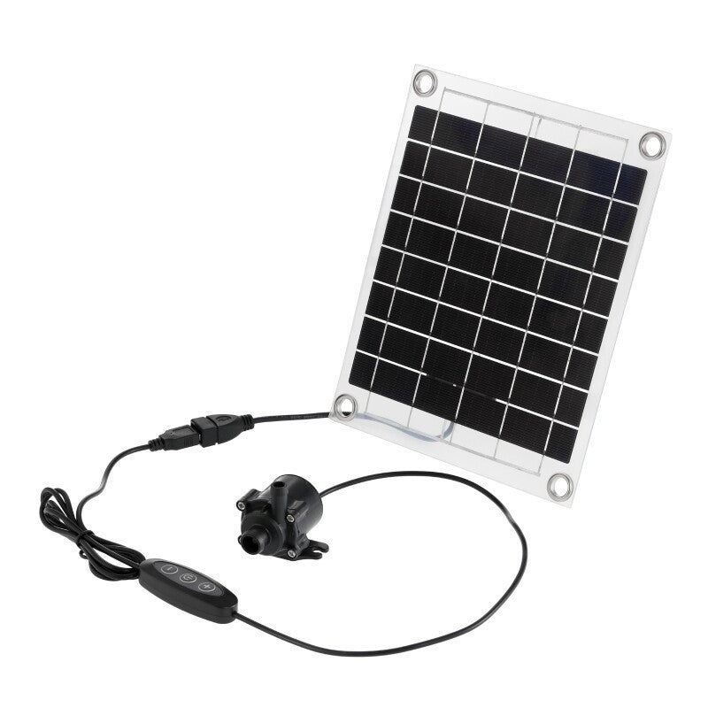 10W 12V Solar Panel Powered Water Pump Garden Pool Pond Fish Aquarium Fountain