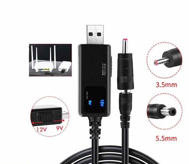 DC-DC  5V to 9V 12V USB Boost Step Up Converter Charger  Power Supply Module