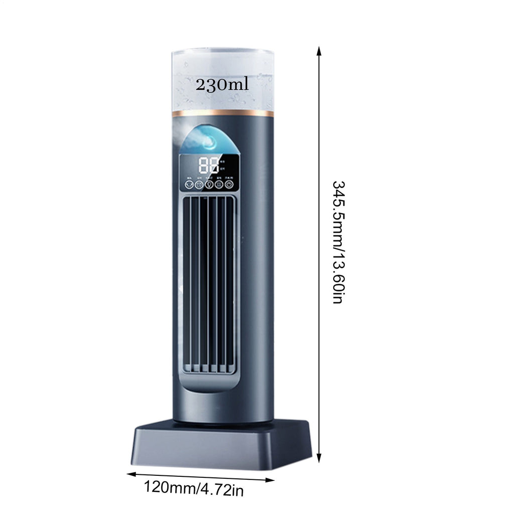 Portable Air Conditioner Tower Fan Standing Bladeless Quiet Cooler 6 Speeds