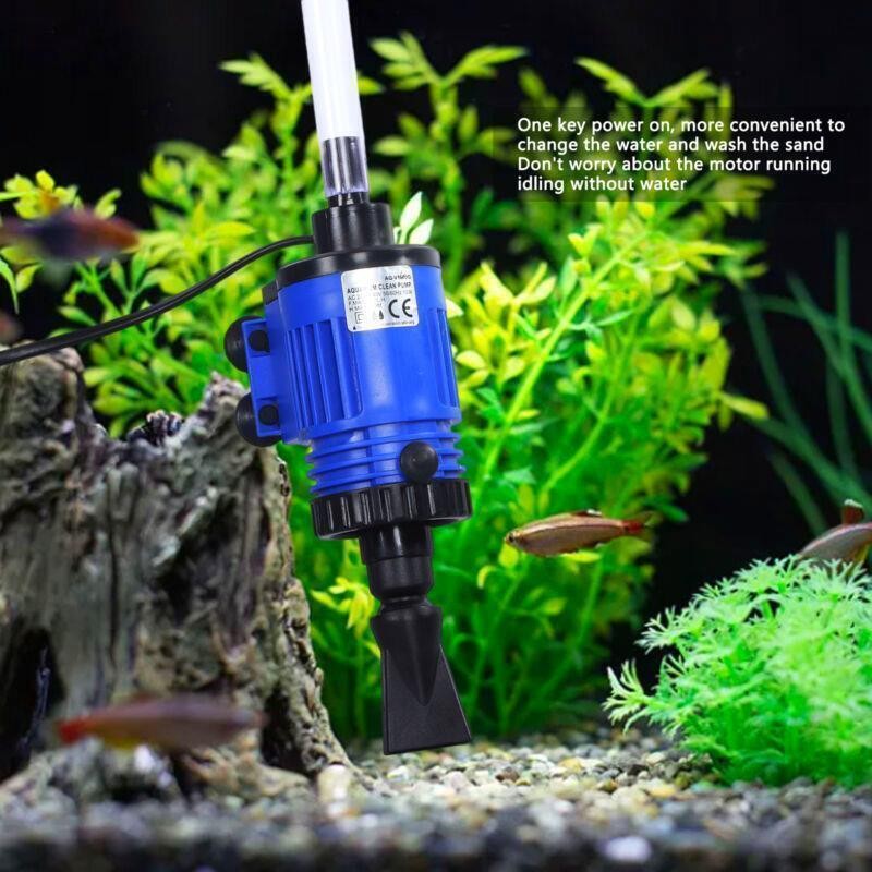 10W Aquarium Gravel Cleaner Electric Automatic Vacuum Water Changer Sand Alga