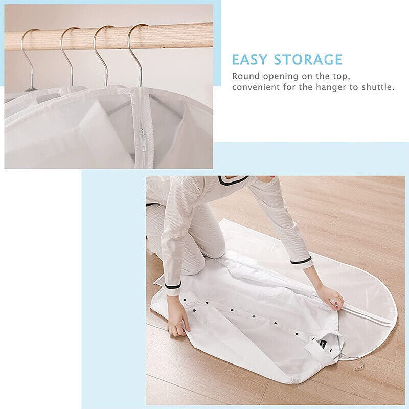 Clothes Cover Suit Dustproof Storage Bag Garment Dress Jacket Coat Protector UK