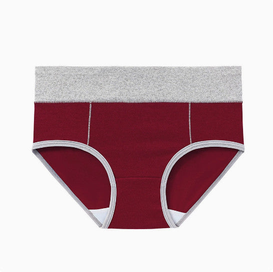 4 PCS Women High Waist  95% Cotton Underwear Full Coverage Briefs Panties UK