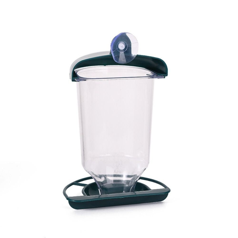 Outdoor Bird Feeder Window Acrylic Suction Cup Bird Hanging Food Dispenser
