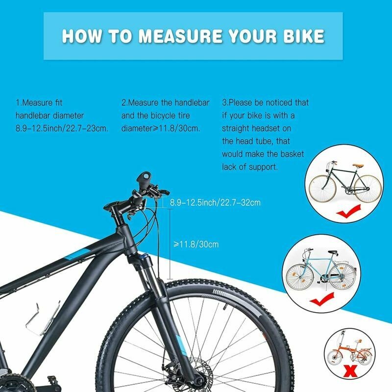 Bike Handlebar Basket Pet Carrier Bag Collapsible Folding Front Bicycle Dog Cat