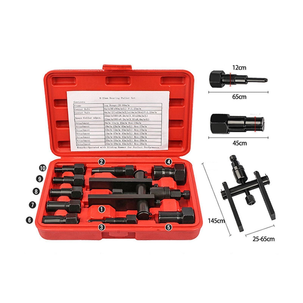 Motorcycle Wheel Bearing Puller Set Internal Blind Inner Bushing Remover Tool UK