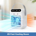 Mini Air Conditioner 3-in-1 - Portable Evaporative Cooler Fan & Humidifier White
