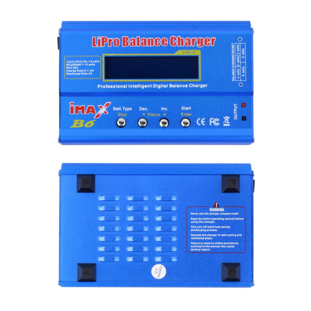 IMAX B6 LCD Lipo NiMH Battery Smart Balance Charger with T Plug Connetor Cable c