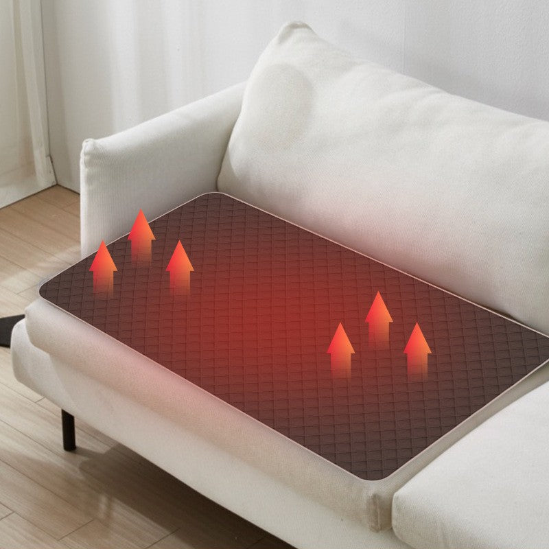 4-Zone Heated Cushion - 3 Heat Settings Portable Chair Mat UK