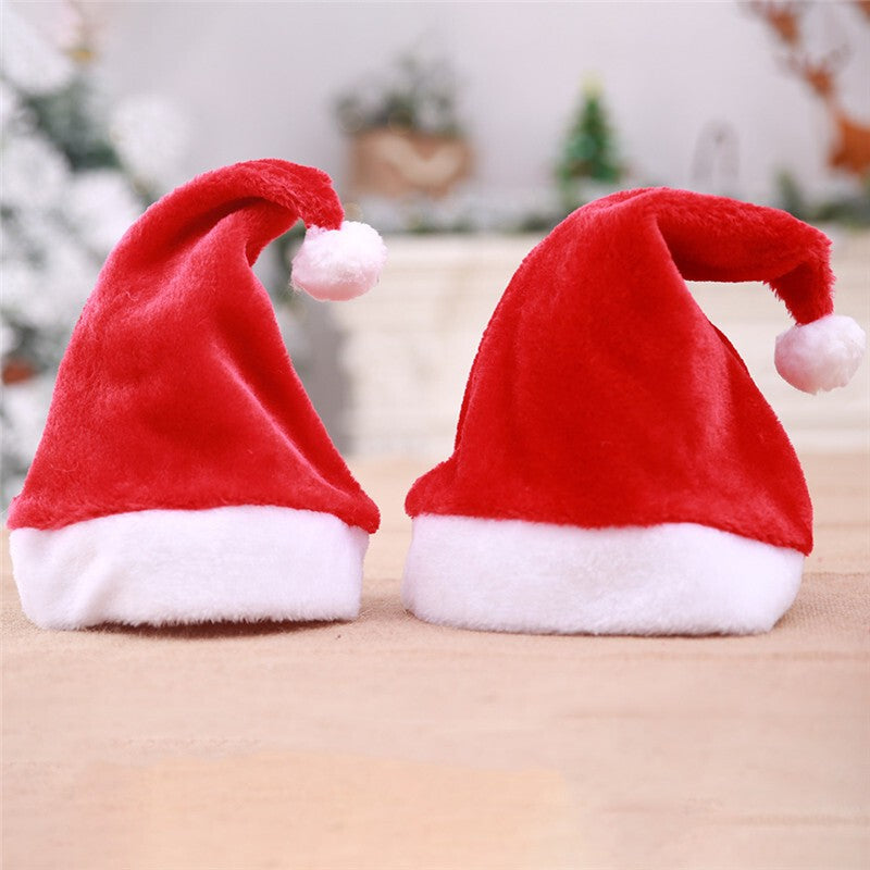 Christmas Hat Xmas Hat Headwear Props LED Santa Hat Light up Santa Hat