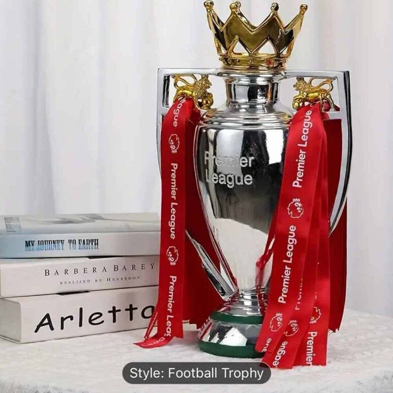 For Premier League Trophy Replica Mini Football Statue Award Decor Gift 15cm