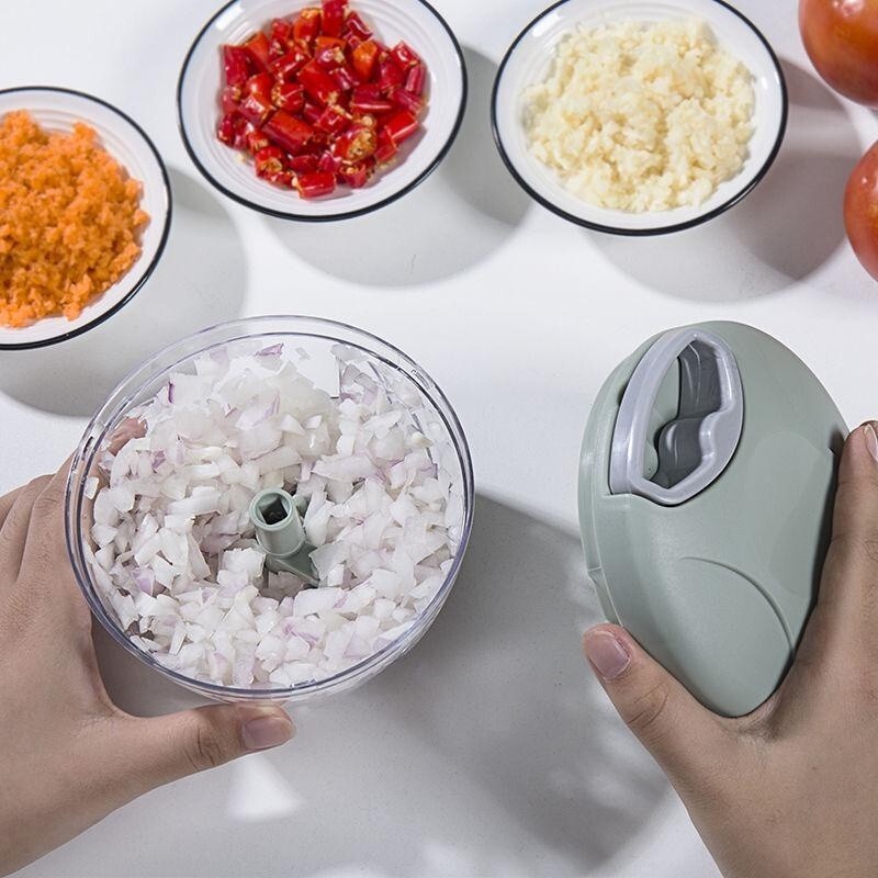 Manual Meat Mincer Garlic Chopper Rotate Press Crusher Vegetable Onion Cutter