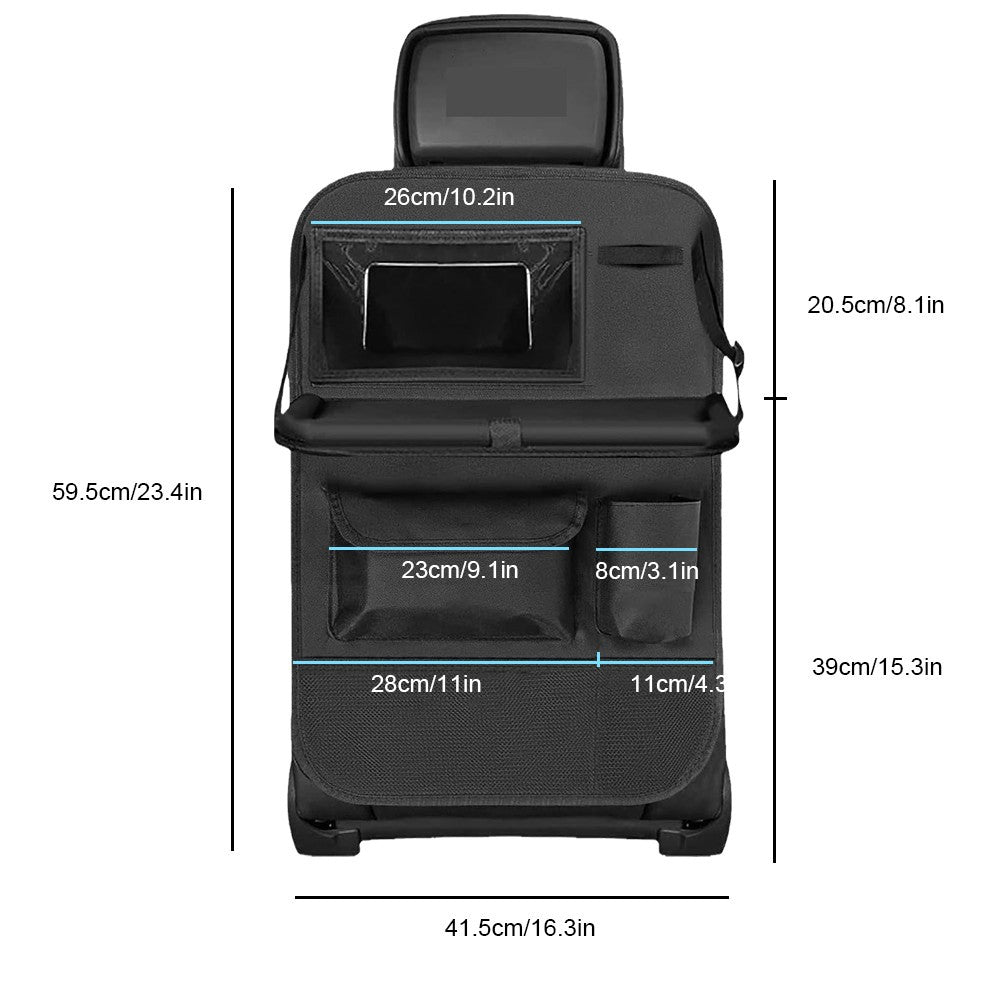 Car Seat Back Organiser Tidy Multi Pocket Storage Bag Organizer Holder Travel UK