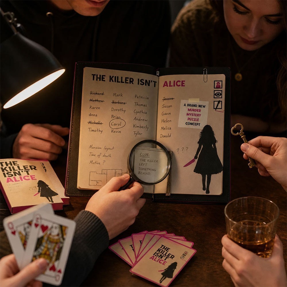 NEW The Killer Isn't Alice: the 46,600 Suspects 18 Clues Murder Mystery Puzzle*