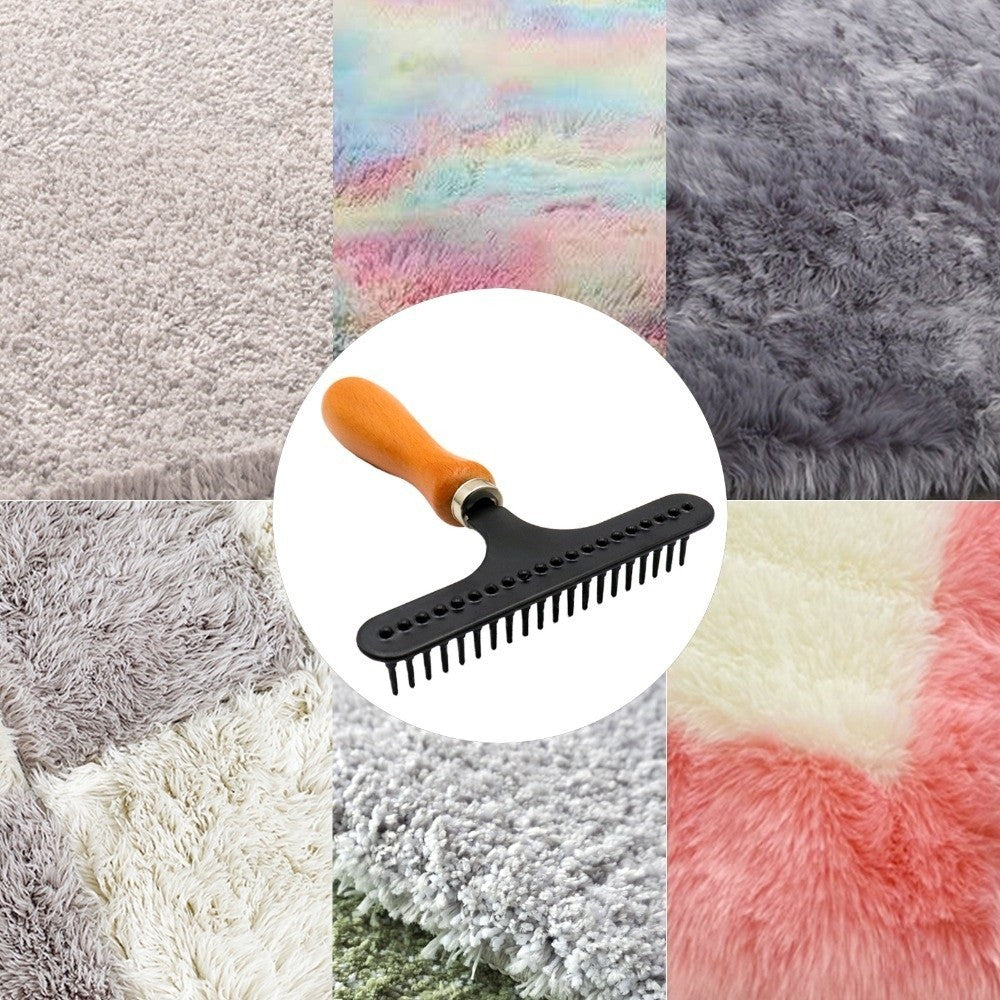 Stainless Steel Dog Grooming Tool Cleaning Carpet Rake  All Coat Types