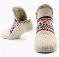 NEW Fluffy And Warm Non Slip Knitted Slipper Socks For Women And Men UK