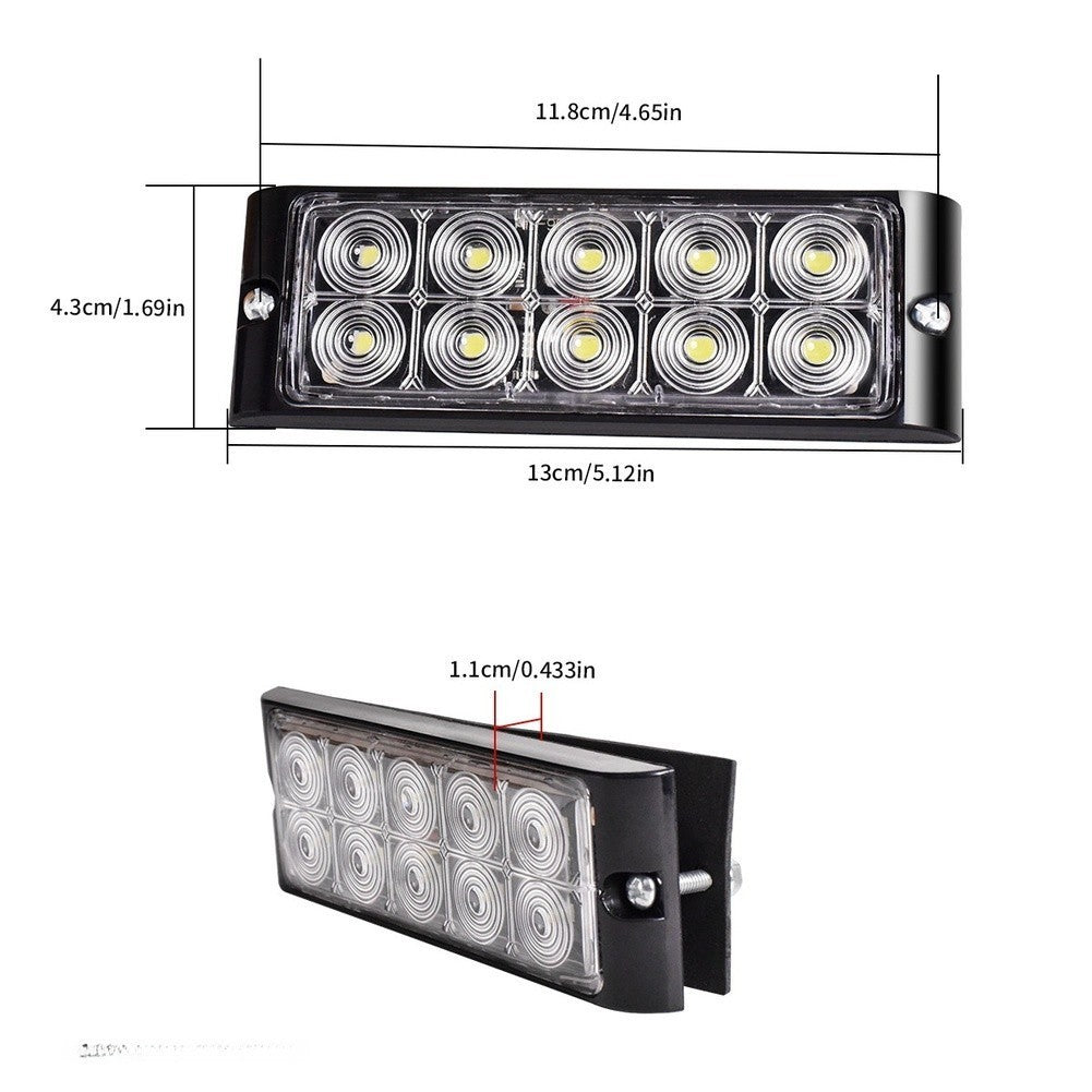 Vehicle Tail Signal LED Marker Lights 2PCS 12/24V for Truck and Trailer