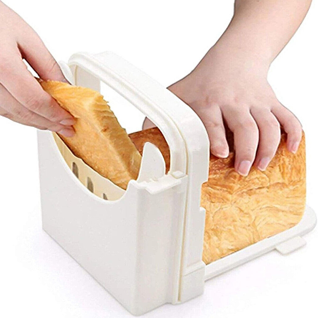Bread Slicer Foldable Toast Slicer Adjustable Toast Slicing Machine