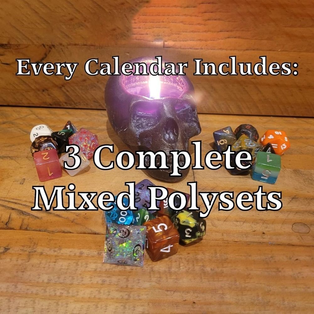 Resin Dice Advent Calendar Attractive DND Dice Advent Calendar