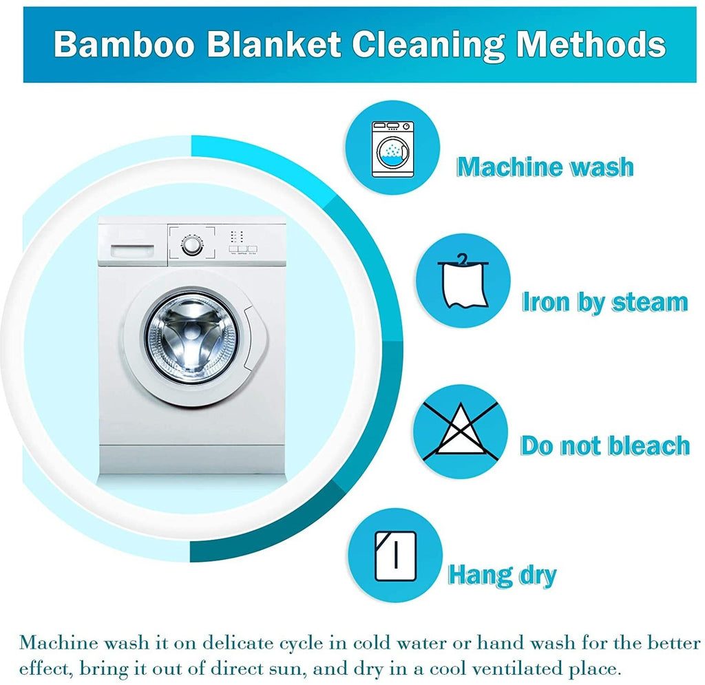 Summer Cooling Bamboo Fiber Blanket Absorbs Body Soft Heat Ultra-Cool Blanket